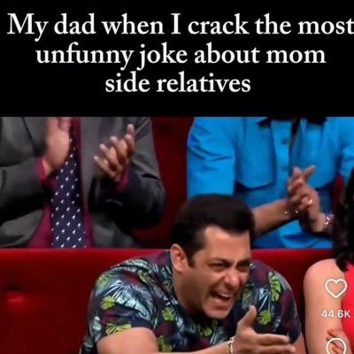 alt="میم پدر - وقتی بابا بدترین جوک ممکن را درباره فامیل‌های مادری می‌گوید - Funny English meme"